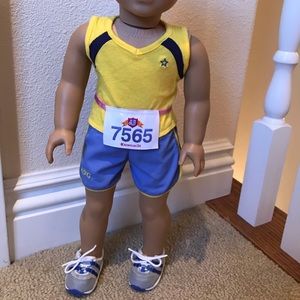 American Girl Doll Track outfit